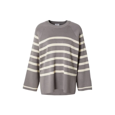Afbeelding van NMFIFI L/S O hals TUNIC Knit FWD NOOS, Houtskool Grijs/Stripes: oatmeal, XS
