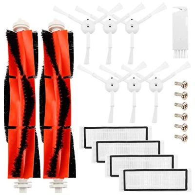 Afbeelding van ABC life Reserveonderdelen, accessoires, voor Xiaomi Mi Robot en Cleaner Roborock S50/S51/S6, 2 centrale borstels, 6 zijborstels, 1 reinigingstool, 4 HEPA filters, 19 delig