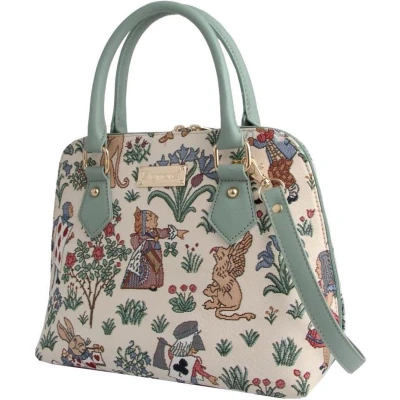 Afbeelding van Signare Handtas Driehoekstas Gobelin Alice in Wonderland 25258