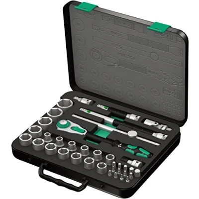 Afbeelding van Wera Zyklop Speed ratelset 8100 SC 2, 1/2&quot; aandrijving, metrisch, 37 delig, 05003645001
