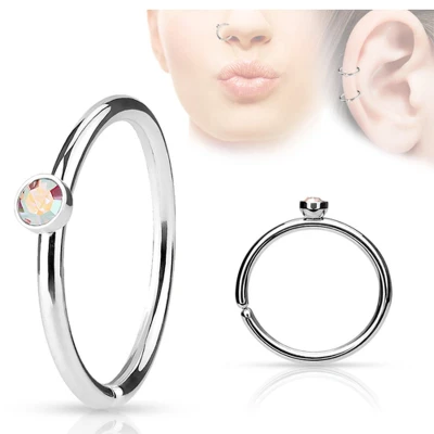 Afbeelding van Piercing klein steentje multi kleur