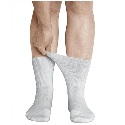 Afbeelding van VITSOCKS Niet Knellend Randje Extra Wijde Sokken Dames (3 PAAR) Gezwollen Voeten en Enkels, wit, 39 42
