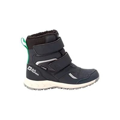 Afbeelding van Jack Wolfskin Woodland Texapore HIGH Unisex Snowboots voor kinderen, Maat: 31, Dark blue/green Textiel/ synthetisch