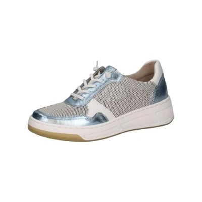 Afbeelding van Caprice Dames 9 23504 44 sneakers, wit/LT.Blue, 37 EU, Wit Lt Blauw, EU