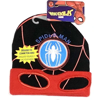 Afbeelding van Marvel Spiderman Muts zwart/rood maat 52 cm (3 6 jaar)