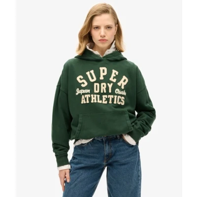 Afbeelding van Athletic Essentials Oversized Hoodie met Applicatie Green Grootte: 34