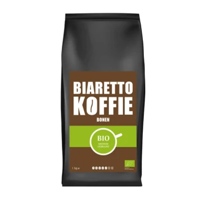 Afbeelding van Koffie Biaretto bonen regular biologisch 1000 gram