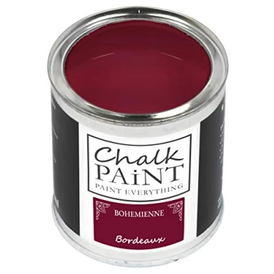 Afbeelding van CHALK PAINT EVERYTHING BOHEMIENNE Bordeaux 250 ml zonder papier, kleur licht alle materialen