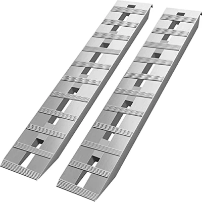 Afbeelding van VEVOR 1520 x 305 mm aluminium hellingen 2 stuks ATV oprijplaten laadbruggen 6000 lbs / 2722 kg capaciteit tot 16 inch 406 laadhoogte