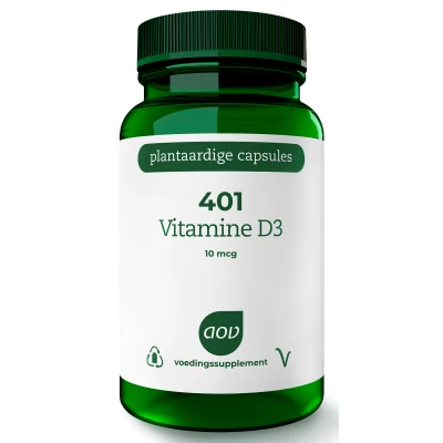 Afbeelding van 2x AOV 401 Vitamine D3 10 mcg 60 vegacapsules