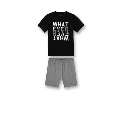 Afbeelding van Sanetta Pyjama voor jongens, Super zwart., 128 cm