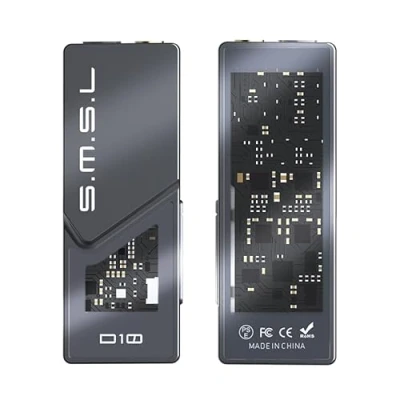 Afbeelding van S.M.S.L D10 Audio Draagbare Mini Decoder Oortelefoon Versterker 2*CS43131 Chip 3.5mm Hoofdtelefoon Jack en 4.4mm Gebalanceerde 500mW Output DSD256 32Bit/384kHz Aansluitbaar op PC Mobiele Telefoon