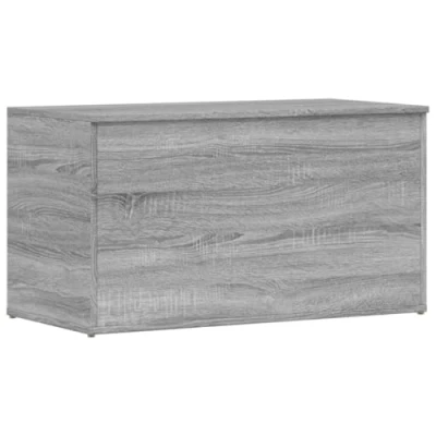 Afbeelding van vidaXL Opbergkist 84x42x46 cm bewerkt hout grijs sonoma eikenkleurig, opbergbox, opslagkist, opberg kist, opslagbox, box, opbergboxen