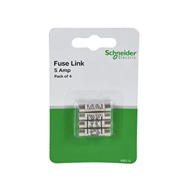Afbeelding van Schneider Electric 400113 5 A BS1362 zekeringen 4 stuks zwart (4 delig)