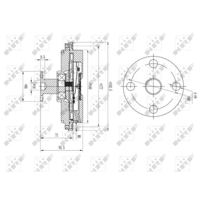 Afbeelding van Koppeling, radiateurventilator NRF 49634