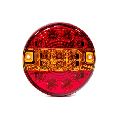 Afbeelding van Led achterlamp rond 12 24v platte uitvoering