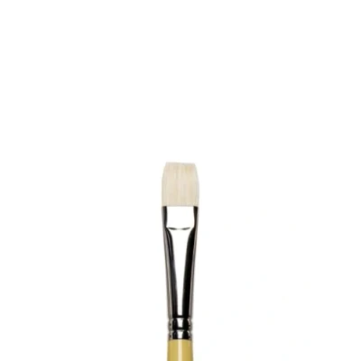 Afbeelding van Winsor &amp; Newton 5872010 Artists varkenshaarpenseel gemaakt van hoogwaardig Chunking varkenshaar voor olieverf en acrylverf Plat penseel kort lange Steel Nr. 10,