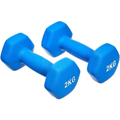 Afbeelding van Amazon Basics Halters, neopreen, 2 stuks, 4 kg en (set van 2), azuurblauw