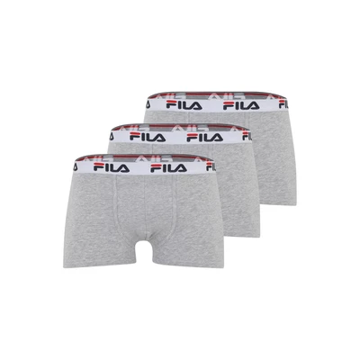 Afbeelding van FILA Heren Basic Boxershorts 3 Pack Maat S Grijs