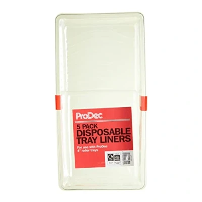 Afbeelding van ProDec 5 pack Wegwerp 4 &quot;Mini Paint Tray Liners voor Quick No Mess Verf Kleur Veranderingen Zonder Wassen Trays Out, Compatibel met Roller