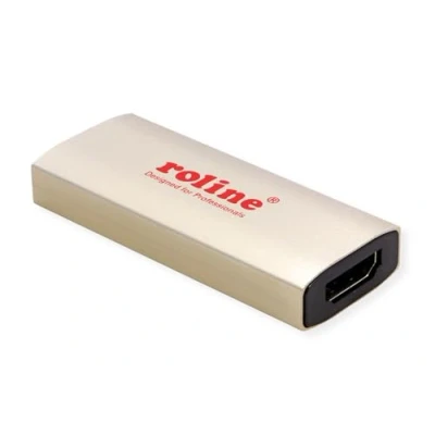 Afbeelding van Roline USB HDMI adapter (HDMI, 6.10 cm), Data + Video Adapter, Zwart, Goud