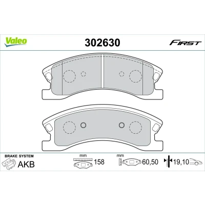 Afbeelding van Valeo Remblokset 302630