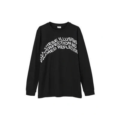 Afbeelding van s.Oliver longsleeve met tekst zwart