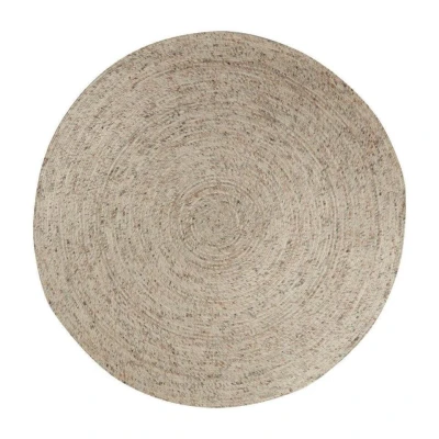 Afbeelding van Interieur05 Rond wollen vloerkleed Gapo beige/wit gemeleerd 180 Ã ̃