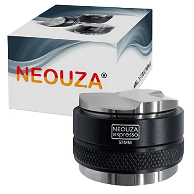 Afbeelding van NEOUZA 53mm Koffie Verdeler &amp; Tamper 2 in 1, Dual Head Leveler Past voor 54mm Breville Portafilter, Verstelbare diepte Professionele Espresso Hand Tampers