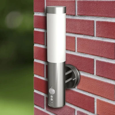 Afbeelding van Buitenlamp RVS Savona met sensor (2 stuks)