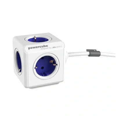 Afbeelding van Allocacoc PowerCube Extended Blauw 1,5 M