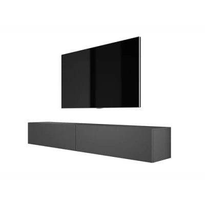 Afbeelding van 3E 3xE living.com Hangende tv kast (Breedte: 2 x 100 cm. Hoogte: 34 Diepte: 32 cm) lowboard, meubel, antraciet.