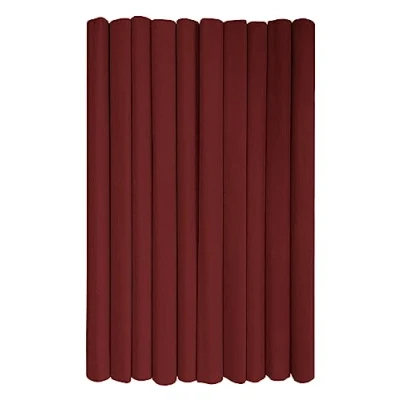 Afbeelding van Interdruk Crêpepapier rollen voor Kinderen DIY en Decoraties Pakket van 10 (50 cm x 200 cm, 28 g/m2) donkerbruin