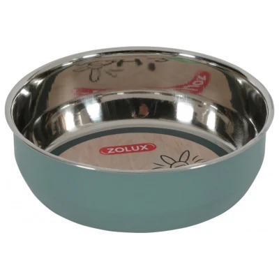 Afbeelding van Zolux Ehop Voerbak Inox Rvs Groen 400 ML 12,8X12,8X4,1 CM (407977)