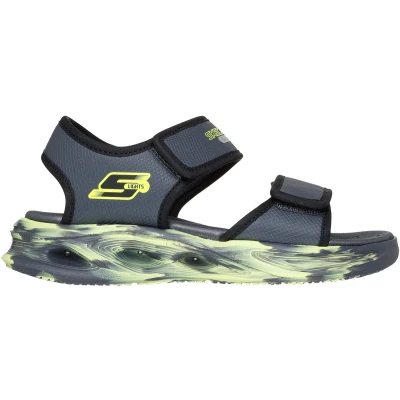 Afbeelding van Skechers S Lights Sola Glow Zandal Fus Jongens Sandalen Grijs