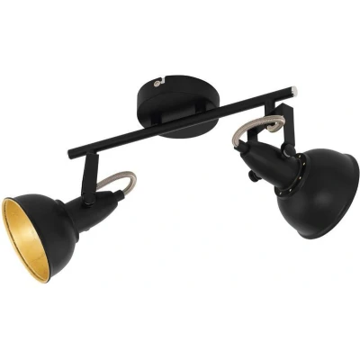 Afbeelding van EGLO Thornton Opbouwspot E14 30.5 cm Zwart;Goud