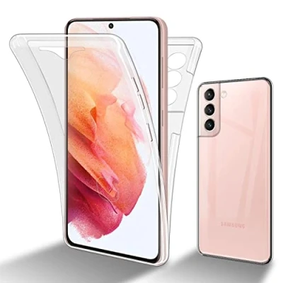 Afbeelding van Cadorabo Hoesje geschikt Voor Samsung Galaxy S22 in TRANSPARANT 360 Full Body Case Cover Beschermhoes en achterbescherming, all round bescherming met displaybescherming