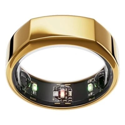Afbeelding van Oura Gen3 Smartring Heritage maat 12, Gold Wearable die slaap, hartslag en conditie bijhoudt Batterij gaat tot 7 dagen mee Voor iOS + Android Controleer je met de maatset