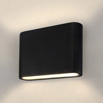 Afbeelding van Ledvion Wandlamp, Buitenlamp, Buiten Verlichting, Wandlamp Binnen, Tuinverlichting, LED Lamp, Mira S, Zwarte 3000K, 6W, IP54