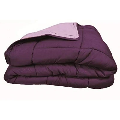 Afbeelding van POYET MOTTE Dekbed, tweekleurig, polyester, pruim, 160 x 220 cm, CALGARY