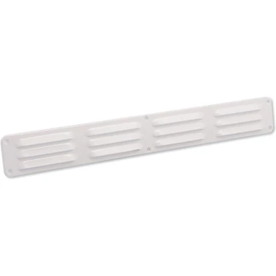 Afbeelding van Nedco schoepenrooster omgezette rand alum. 500 x 65 mm wit