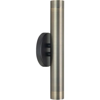 Afbeelding van Trend Modern Wandlamp 2 lichts Zwart Bronze