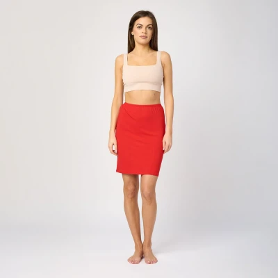 Afbeelding van Merry Style MS MS10 204 UW Dames Onderrok kort elastisch licht Viscose Rood XS