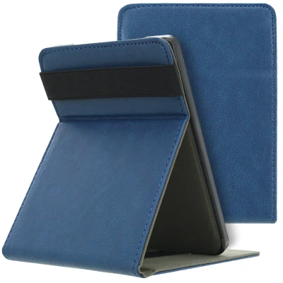 Afbeelding van Kobo Clara HD Hoes: iMoshion Stand Flipcase Donkerblauw Kunstleder E Reader Hoezen