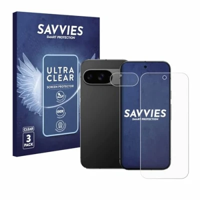 Afbeelding van Savvies (6 Stuks) Schermbeschermer voor Google Pixel 9 (Voor+Camera) Screen Protector Ultra Transparant