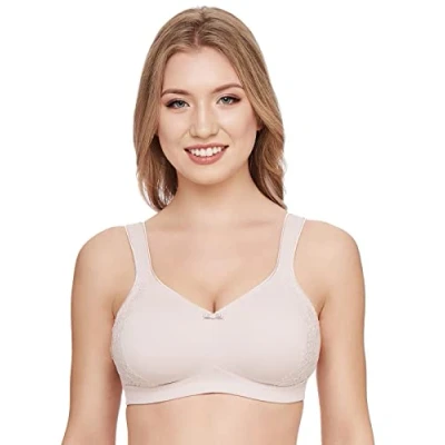 Afbeelding van SUSA minimizer Beha voor dames, zonder beugel, London I damesbeha met snit, verkleint de borsten optisch voorgevormde cups, brede bandjes, zand, 75H