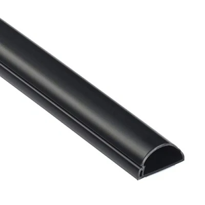 Afbeelding van D Line Mini zelfklevend kabelgoot, decoratieve zelfklevende kabelafwerking, kabelmanagement, elektra netjes wegwerken, populaire kabelbeheeroplossing 30 mm (B) x 15 (H) 1 meter lengte, zwart