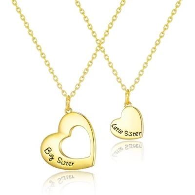 Afbeelding van Philip Jones Gouden Grote Zus en Kleine Ketting Set