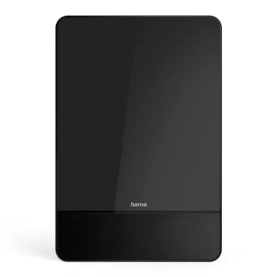 Afbeelding van Hama kamerantenne &quot;Pro&quot;, actief (ontvangst van DVBT, DVBT2, voor televisie, automatische versterking, LTE filter 5G, plat, stroomvoorziening via USB) zwart