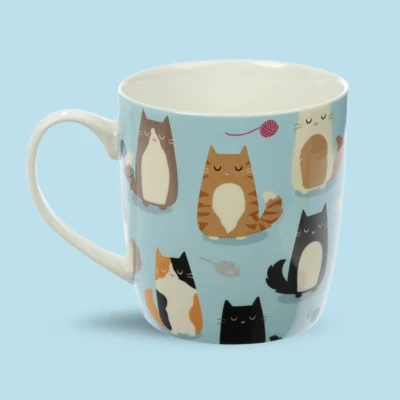 Afbeelding van Mok met kat Feline Fine